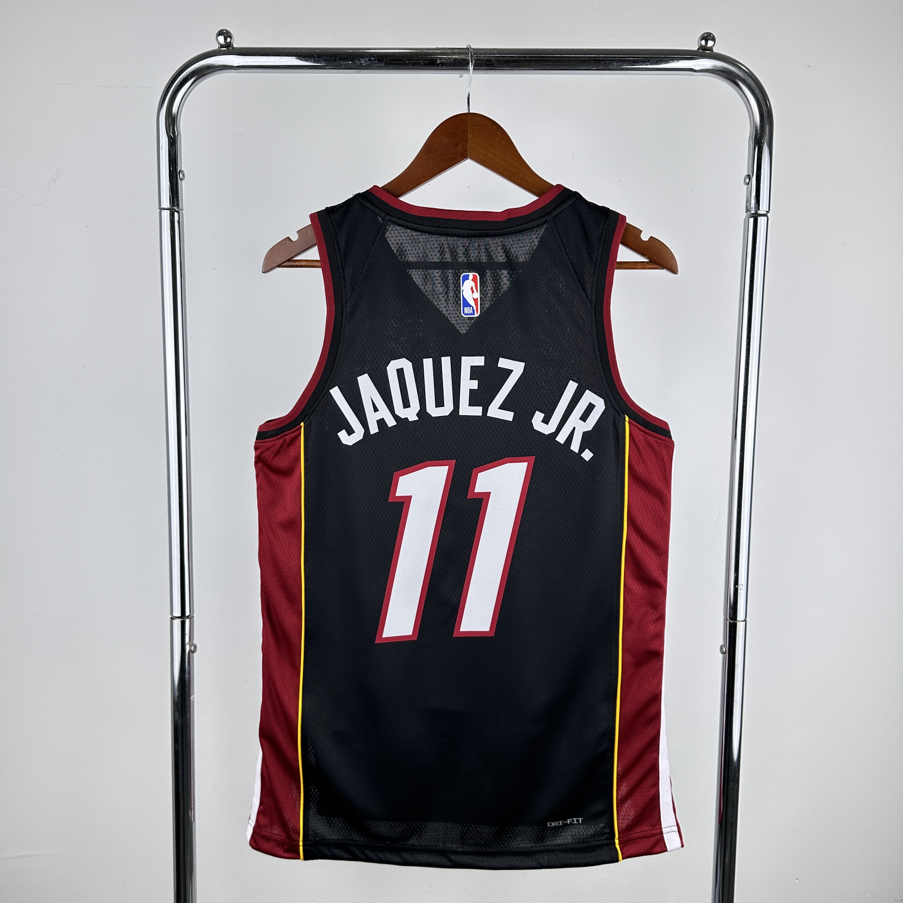 Men Miami Heat #11 Jaquez jr Black Nike 2024 NBA Jersey->miami heat->NBA Jersey